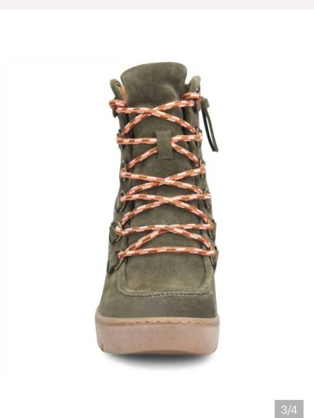 NEW SOFFT Underlyn Wedge Hiker Boot in Army Green